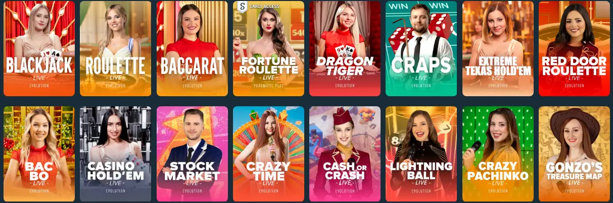 migliori Giochi dal vivo Stake Casino