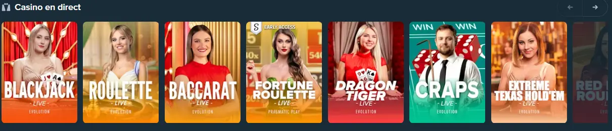 Casinò dal vivo di Stake casino