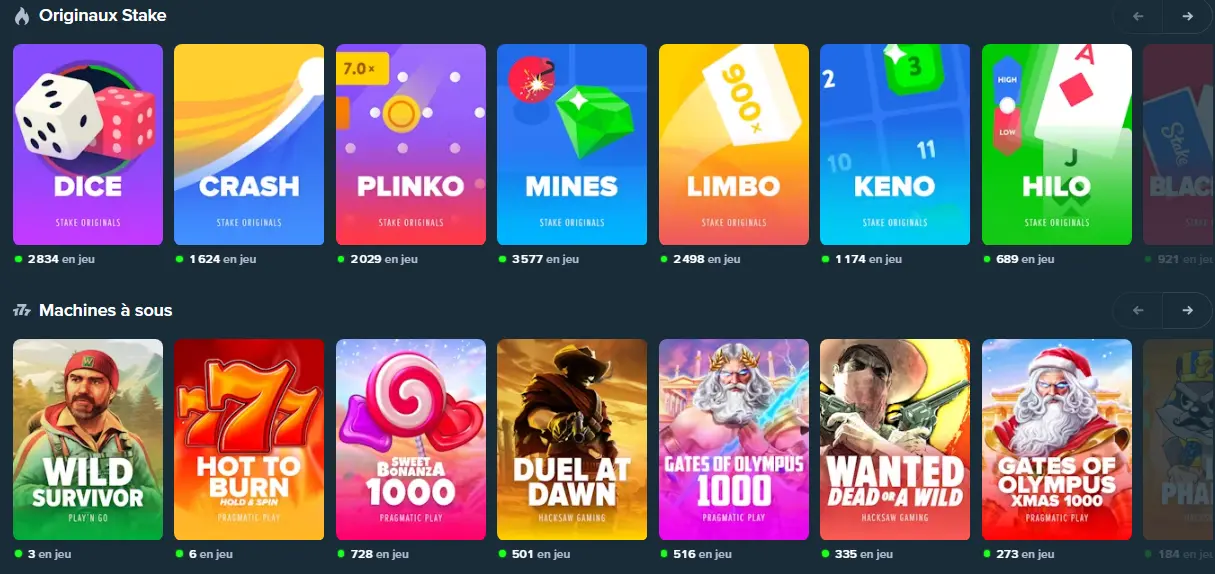 Giochi di Stake Casino